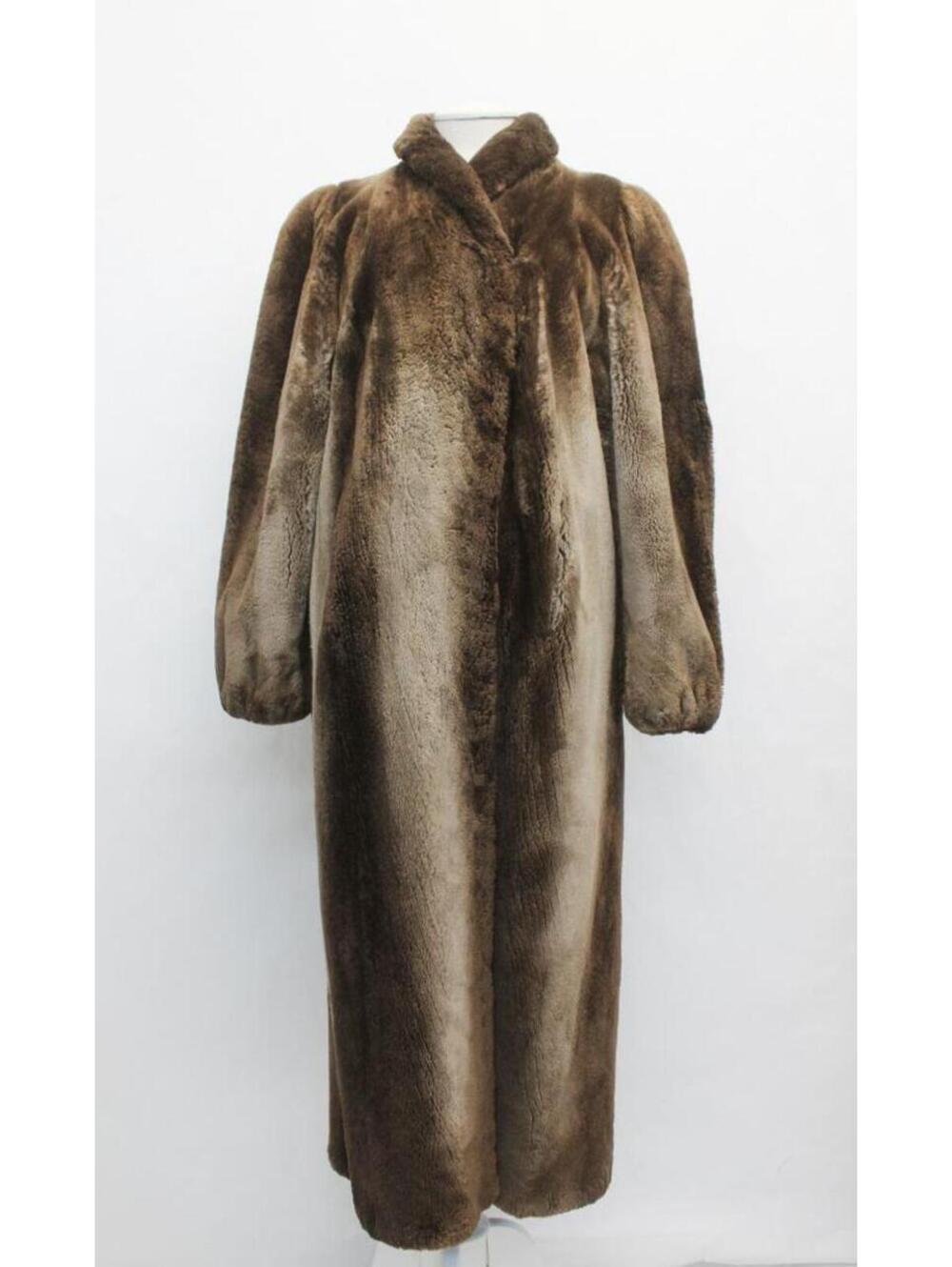 Excellent "Phantom" Sheared Beaver Fur Coat Jacket Women Woman Size 8 Medium